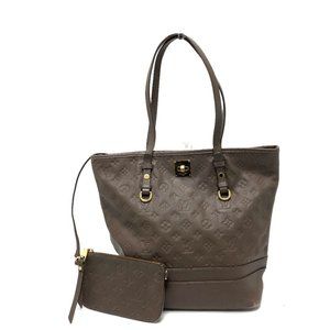 LOUIS VUITTON M40516 Monogram Empreinte Citadines PM Shoulder Bag Tote in Lea...